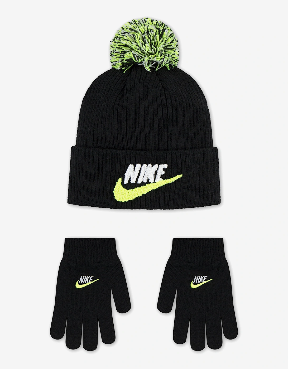 Kids Club Chenille Peak Beanie in Black, 7 of 6