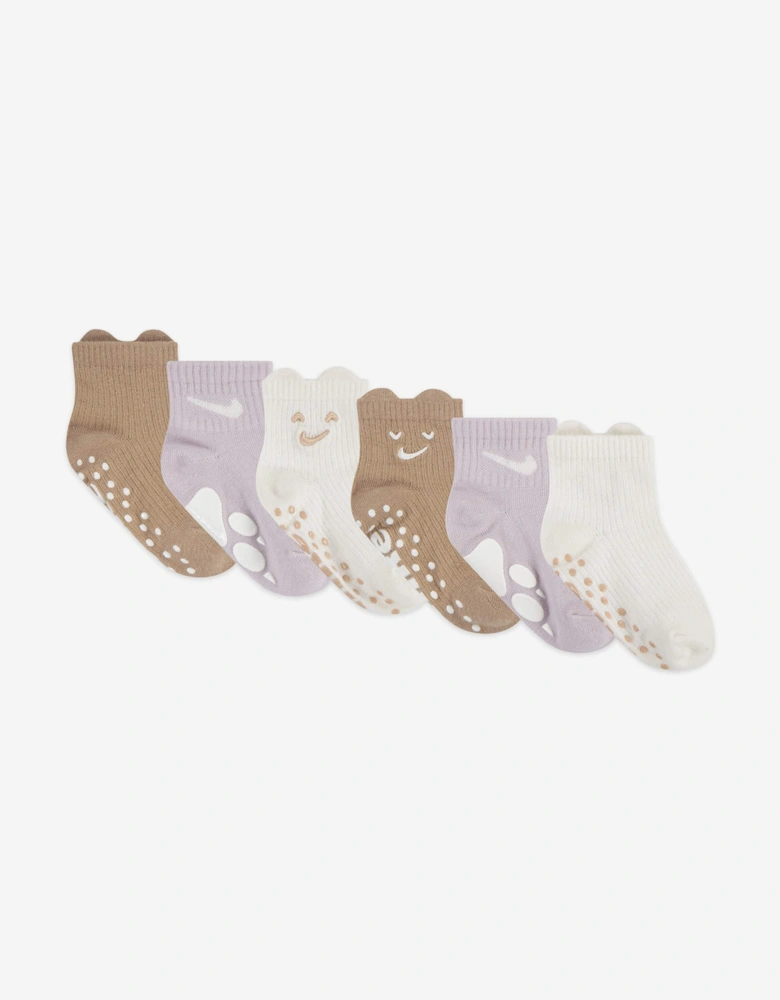Baby Cozy Comfort 3 Pack Ribbed Socks Set in Beige