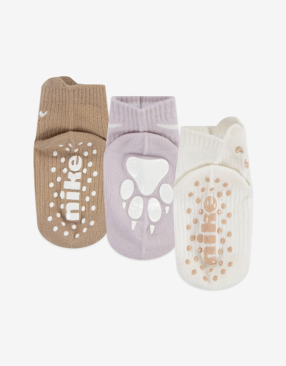 Baby Cozy Comfort 3 Pack Ribbed Socks Set in Beige