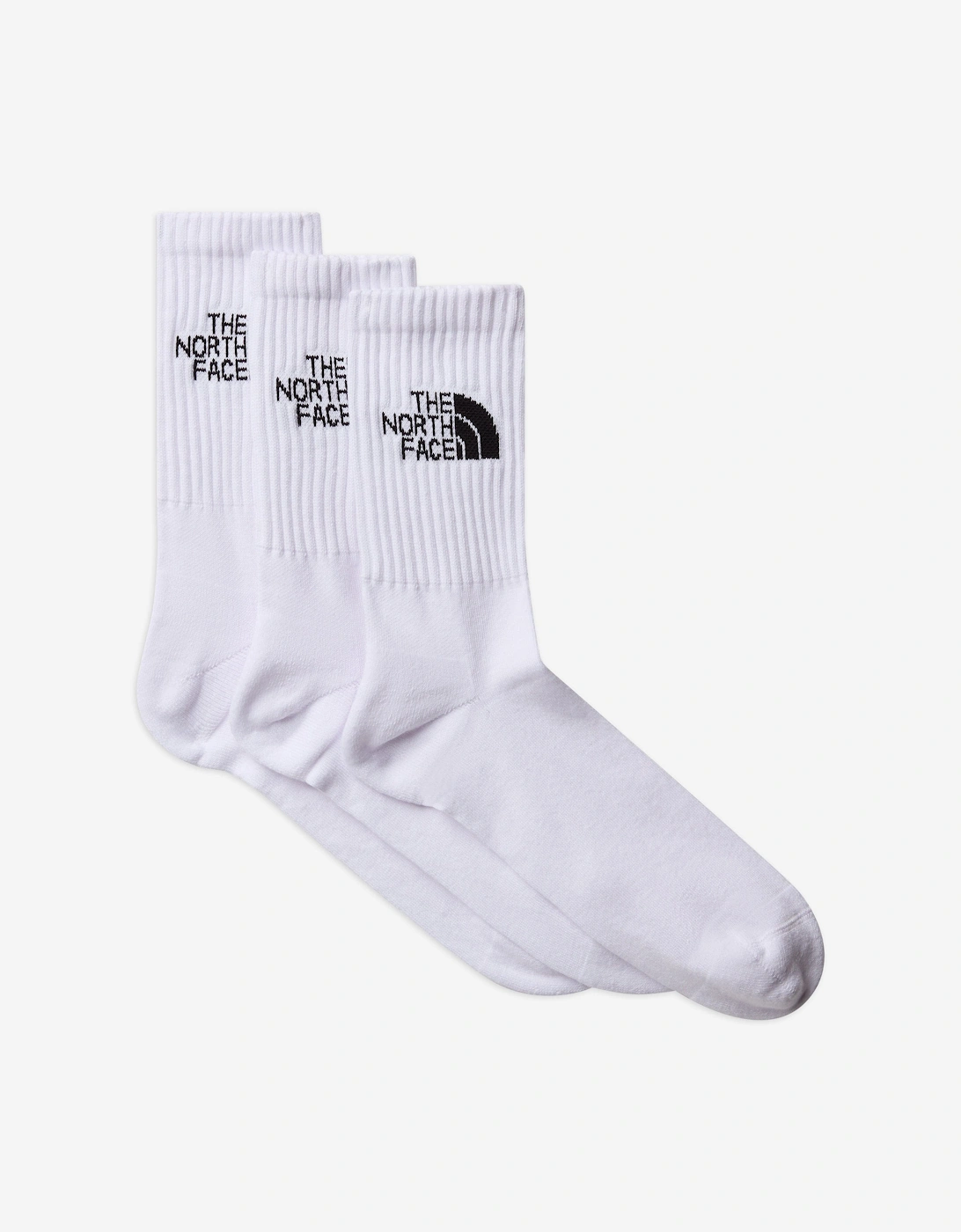 Kids Everyday Standard Crew Sock Set (3 Pack) in White, 3 of 2