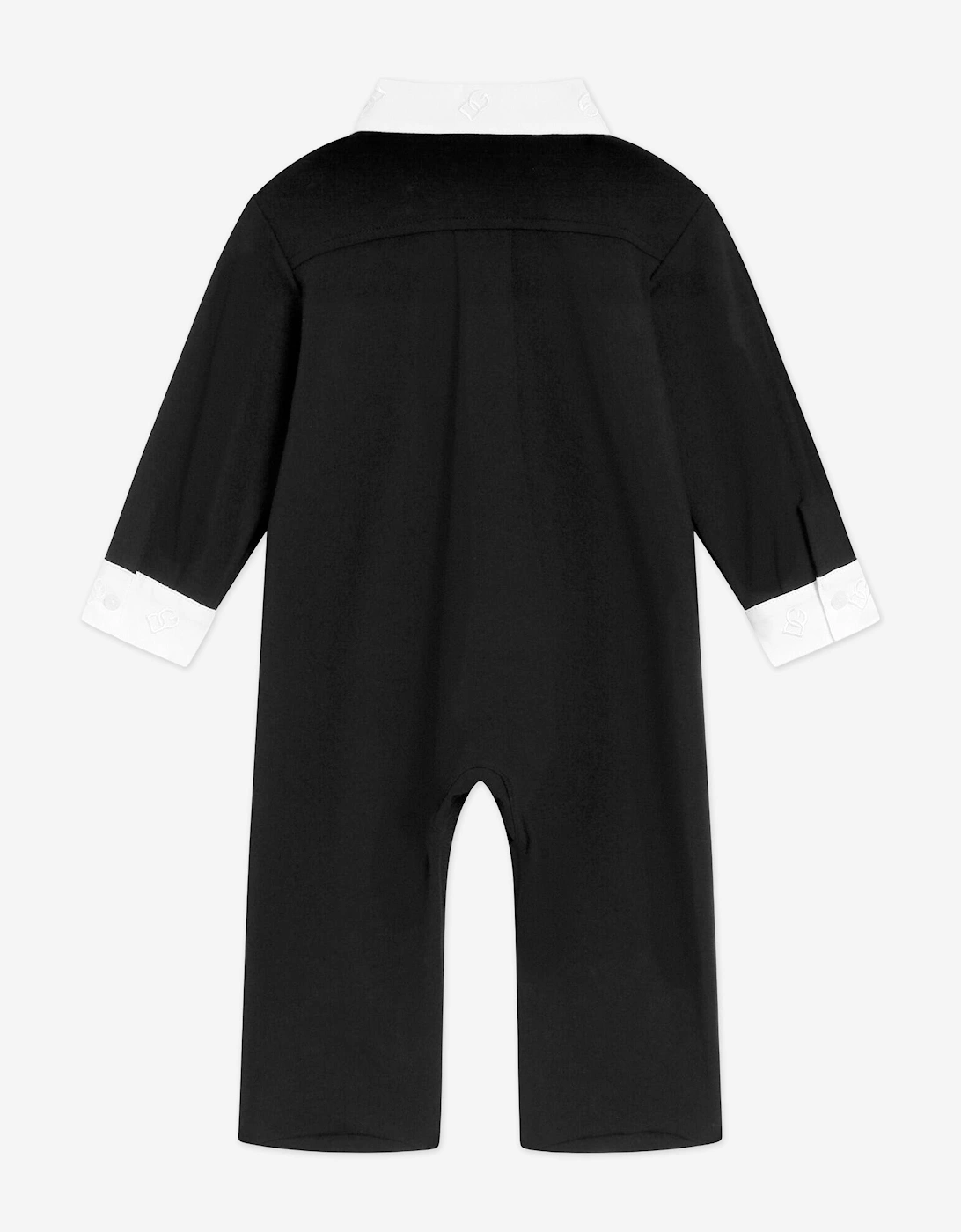Baby Boys Tuxedo Babygrow in Black