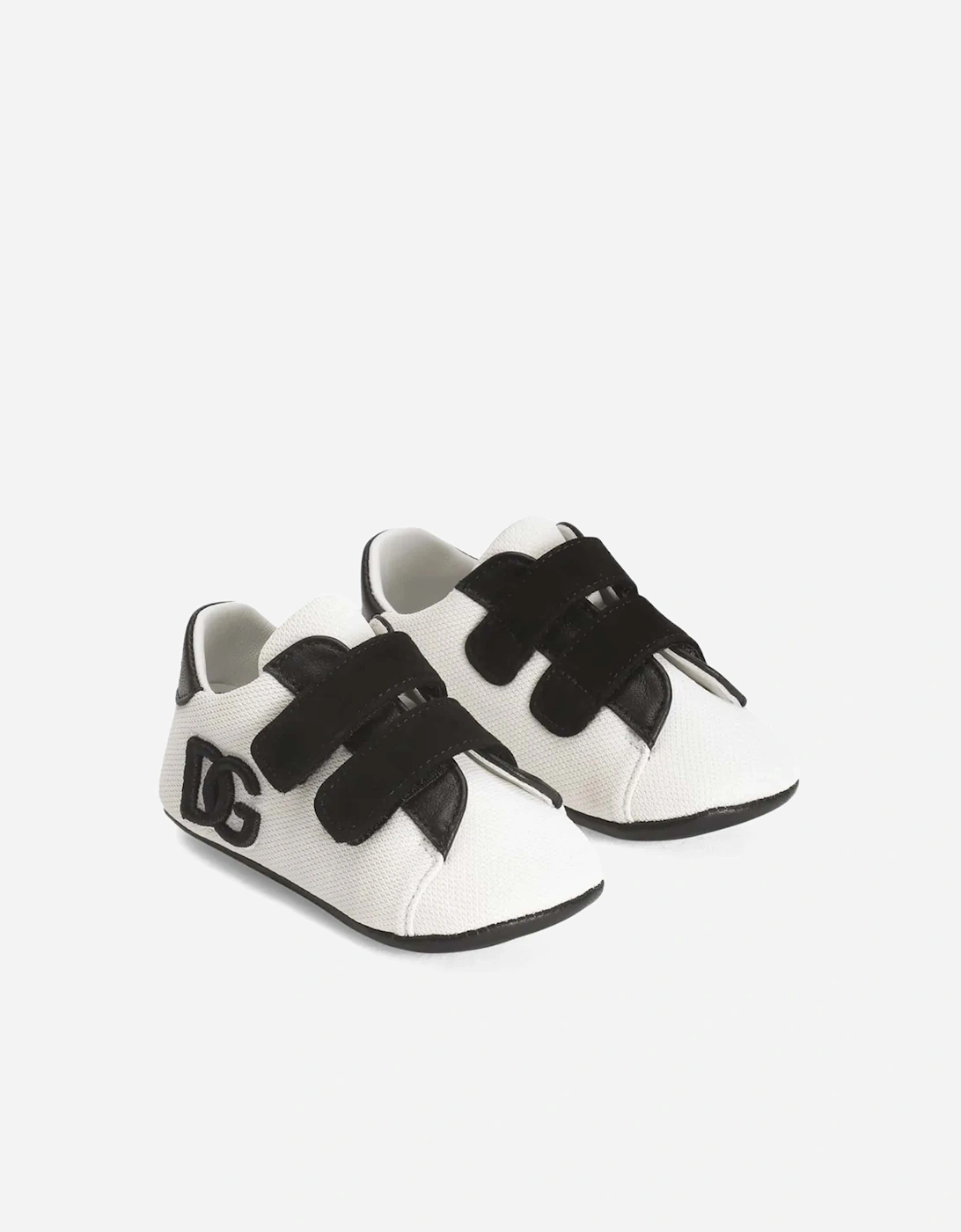 Baby Boys Leather Pre-Walker Trainers in White
