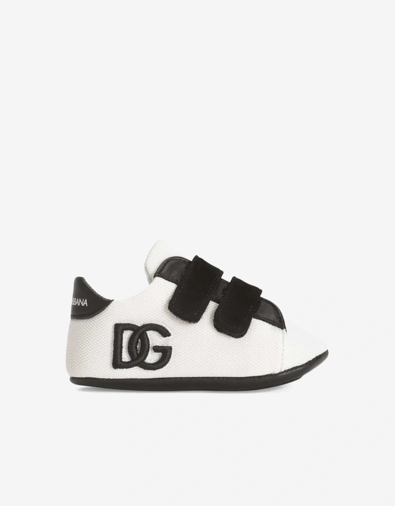 Baby Boys Leather Pre-Walker Trainers in White