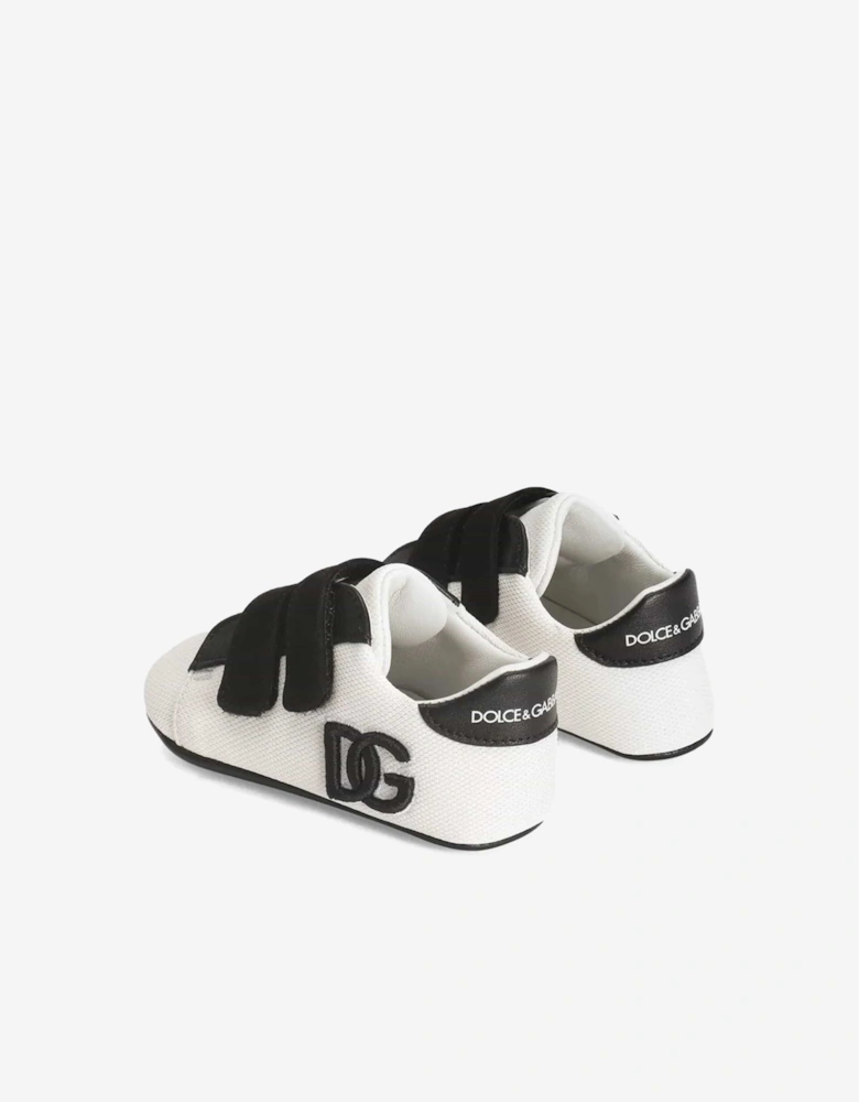 Baby Boys Leather Pre-Walker Trainers in White
