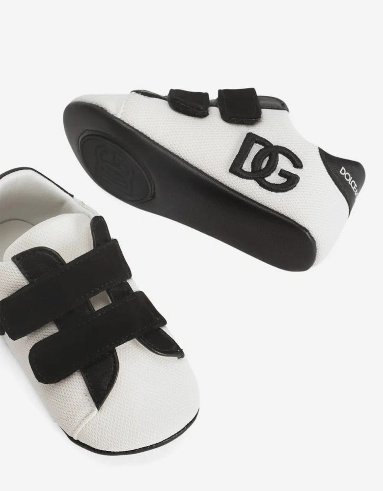 Baby Boys Leather Pre-Walker Trainers in White
