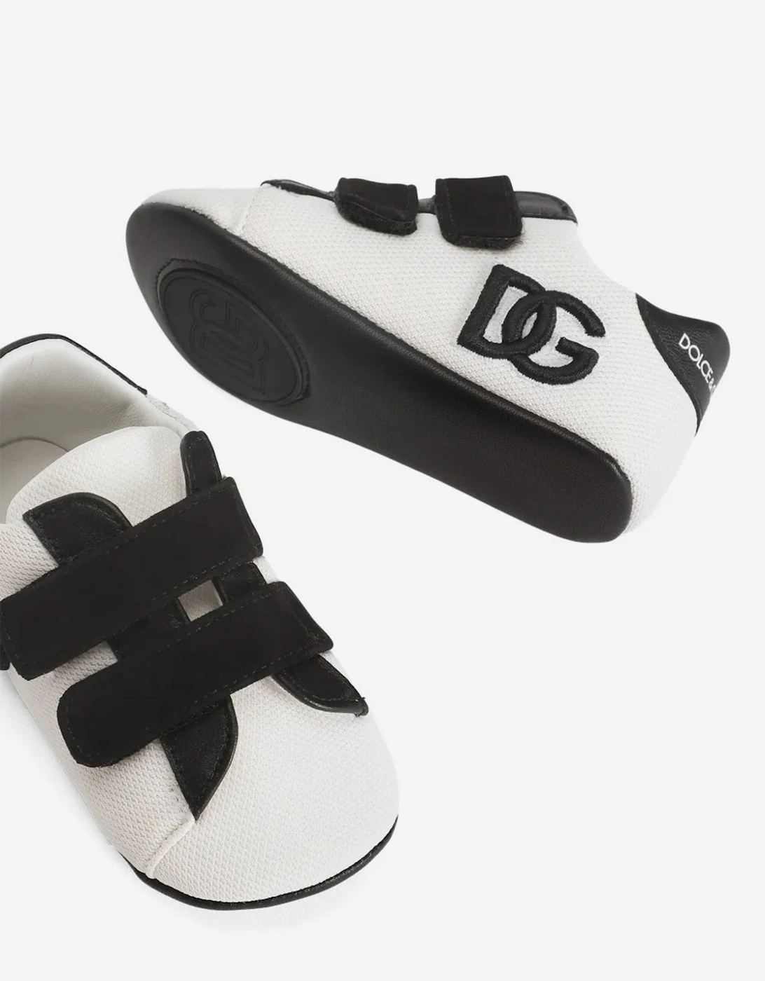 Baby Boys Leather Pre-Walker Trainers in White