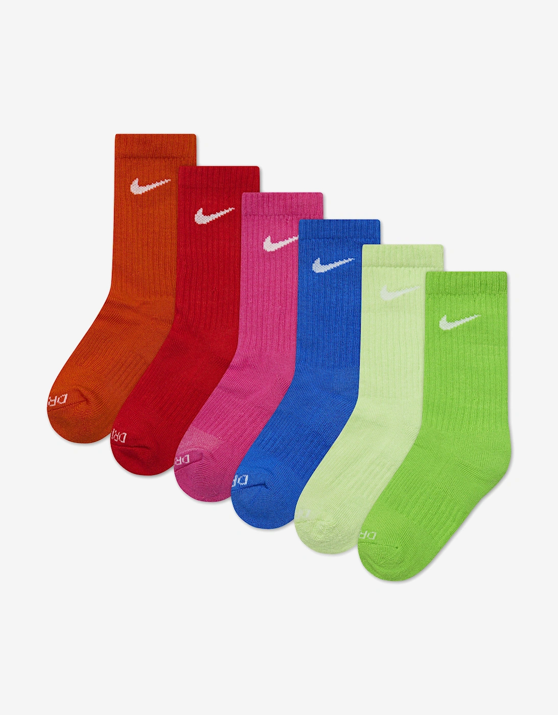 Boys DF Performance Basic Crew Socks Set in Multicolour, 4 of 3