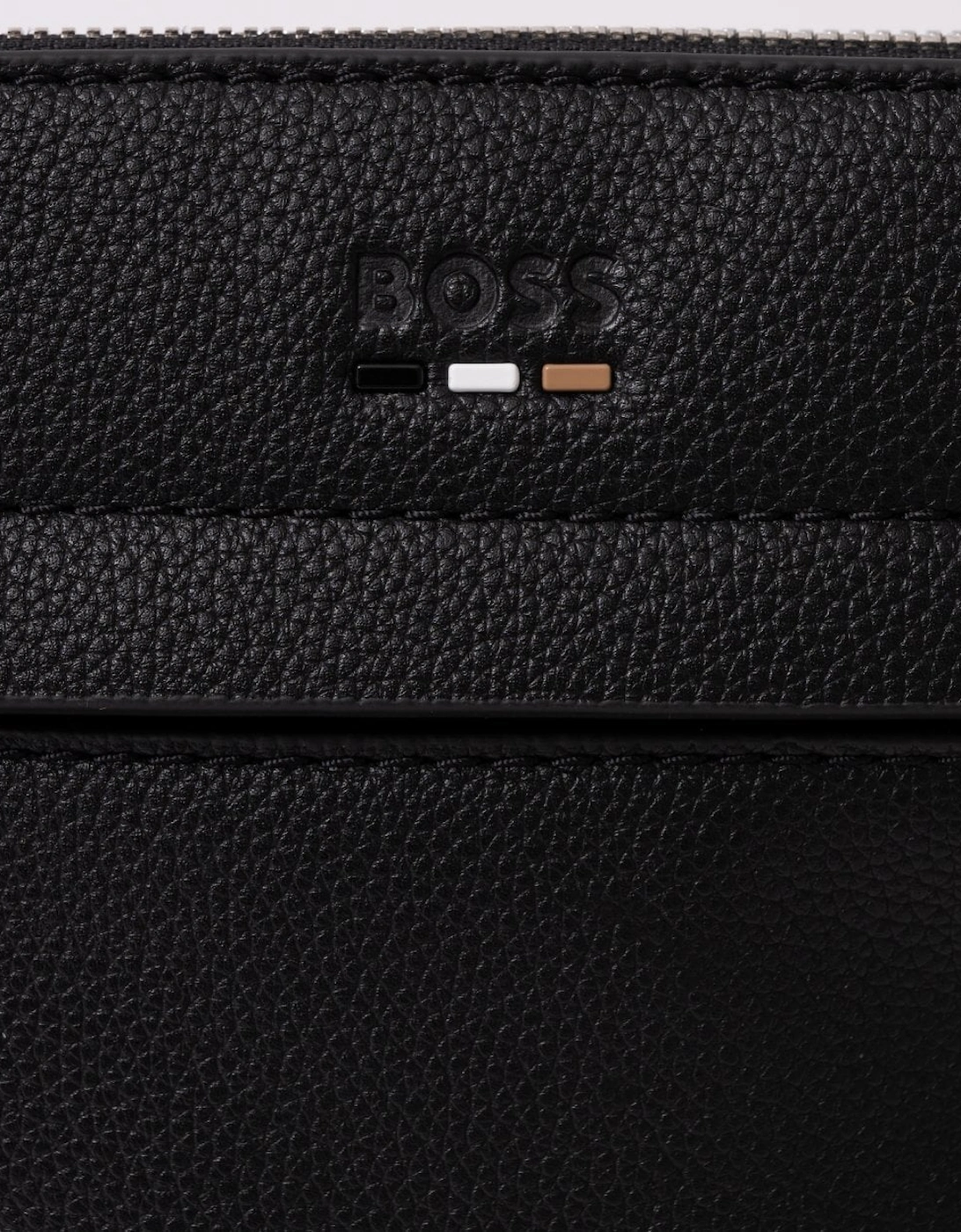 BOSS Orange Ray Mens Zip Envelope Bag - Black 001