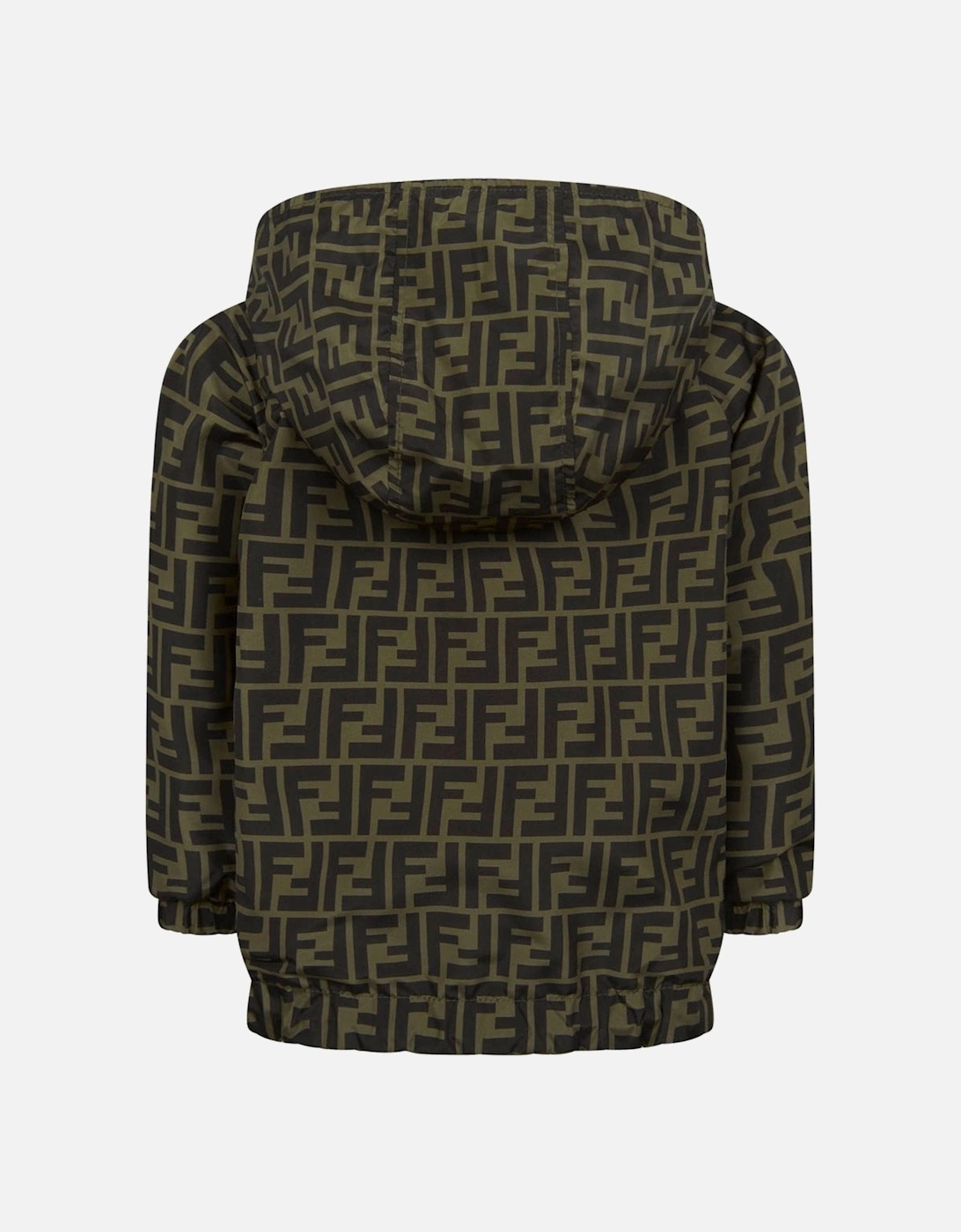 Kids Reversible FF K-Way Jacket in Black