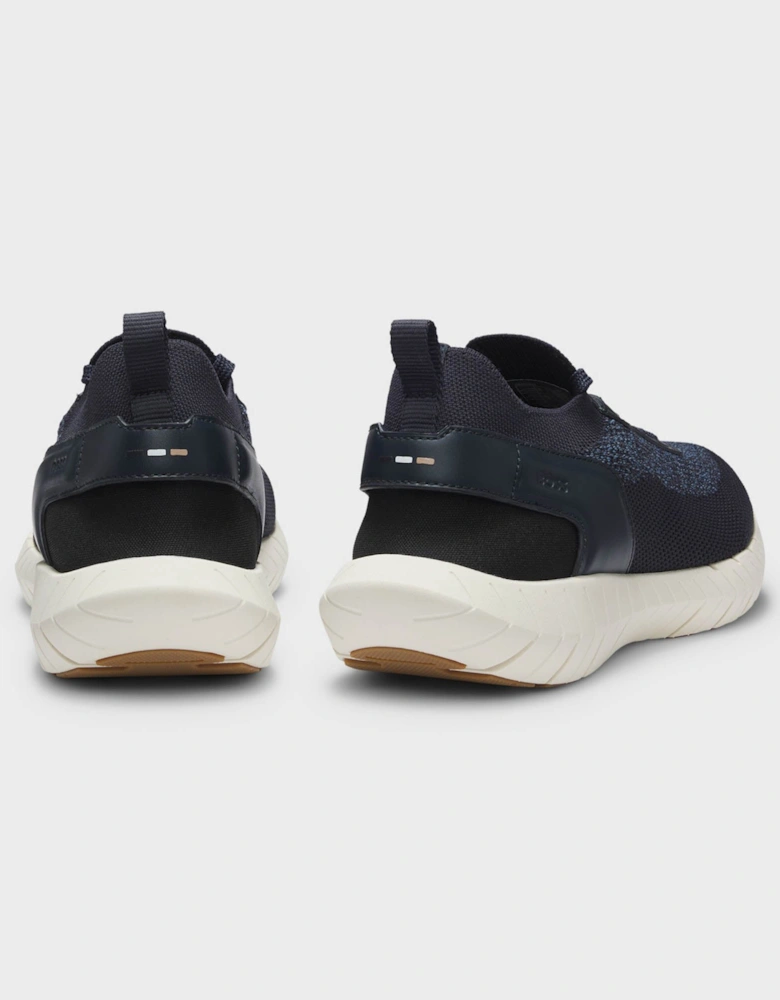 BOSS Orange Motion Mens Sock Trainers With Knitted Uppers - Open Blue 460