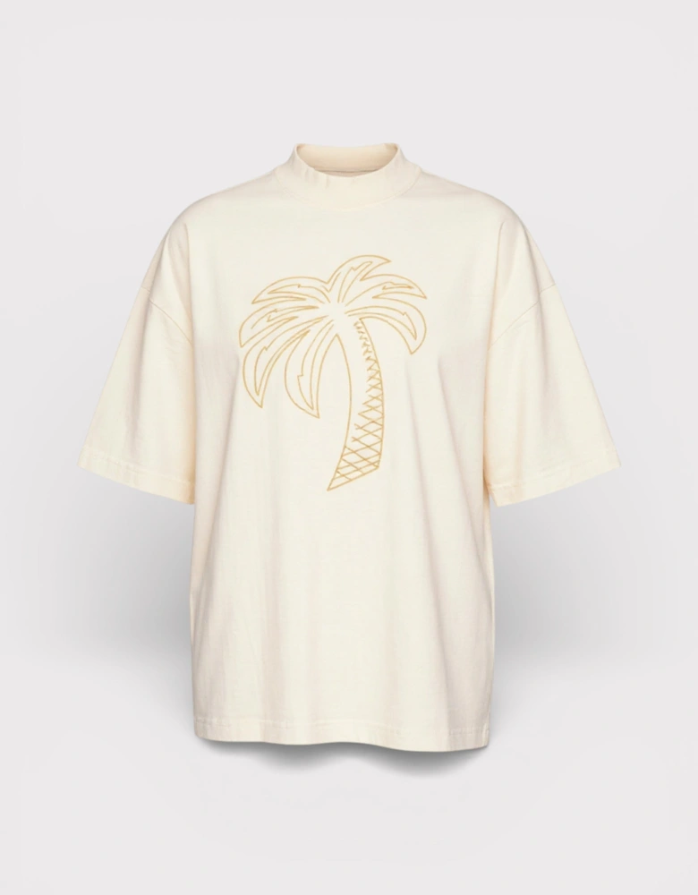 Palm Loose Tee White