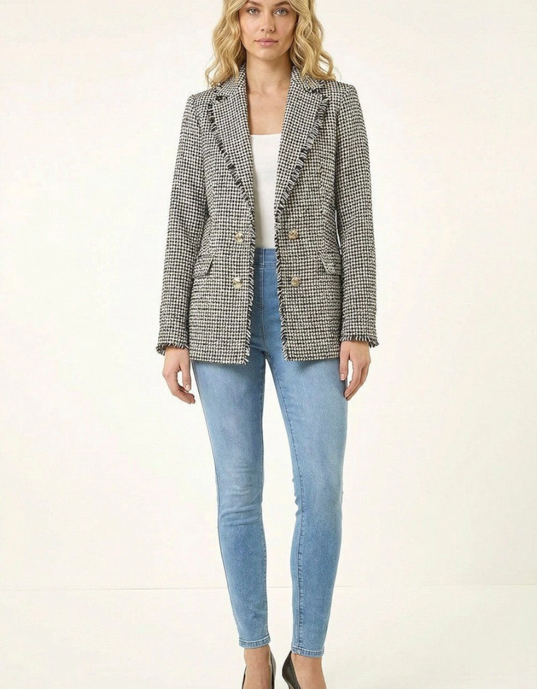 Boucle Frayed Edge Jacket