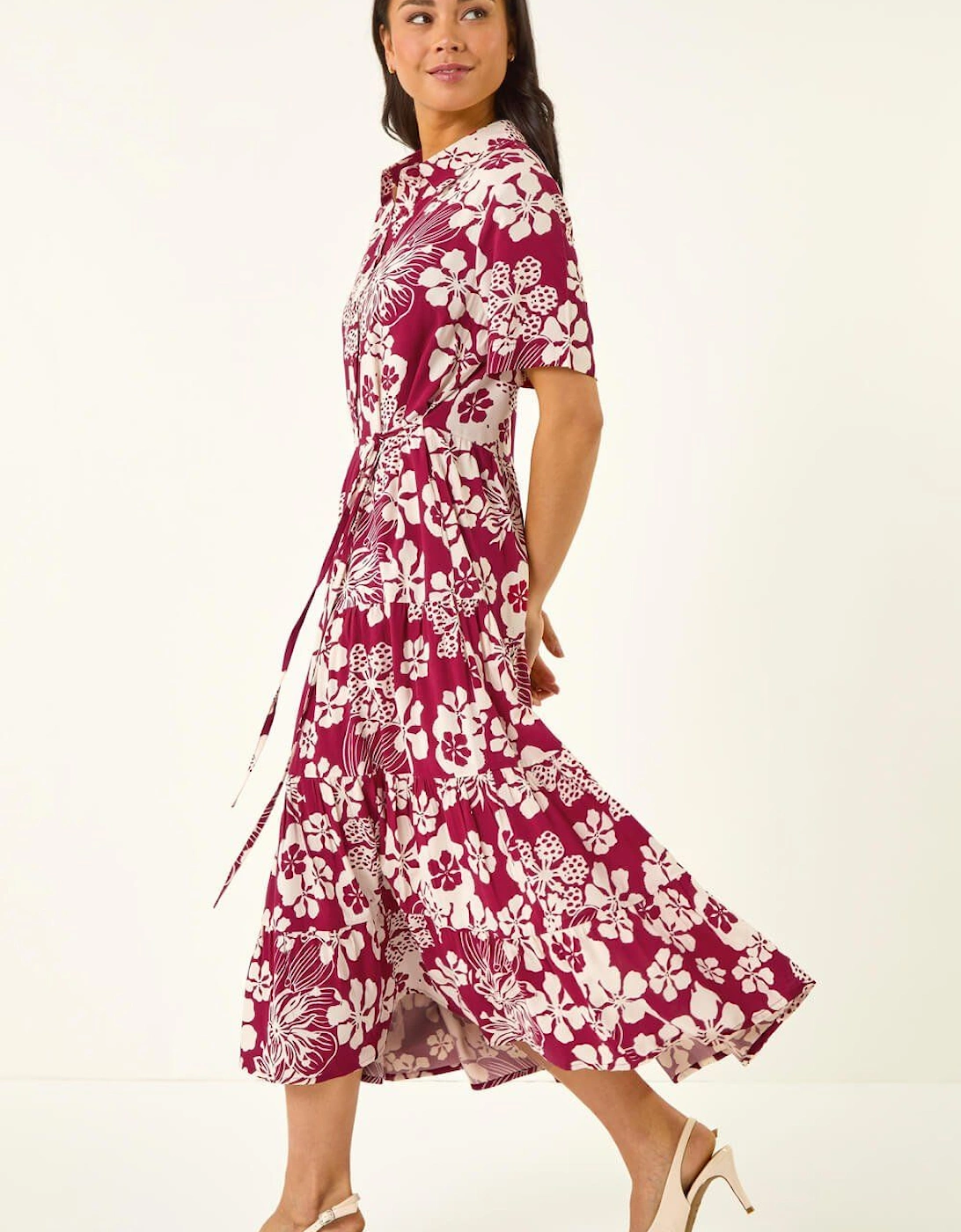 Petite Floral Shirt Dress, 2 of 1