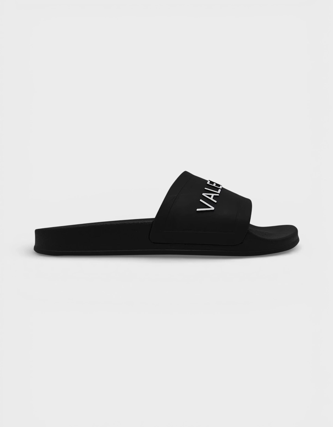 Logo Rubber Sliders Black