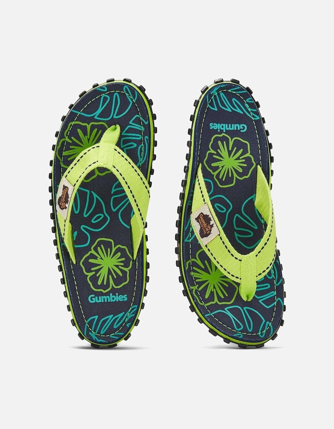 Islander Flip-Flops - Men's - Lime Hibiscus