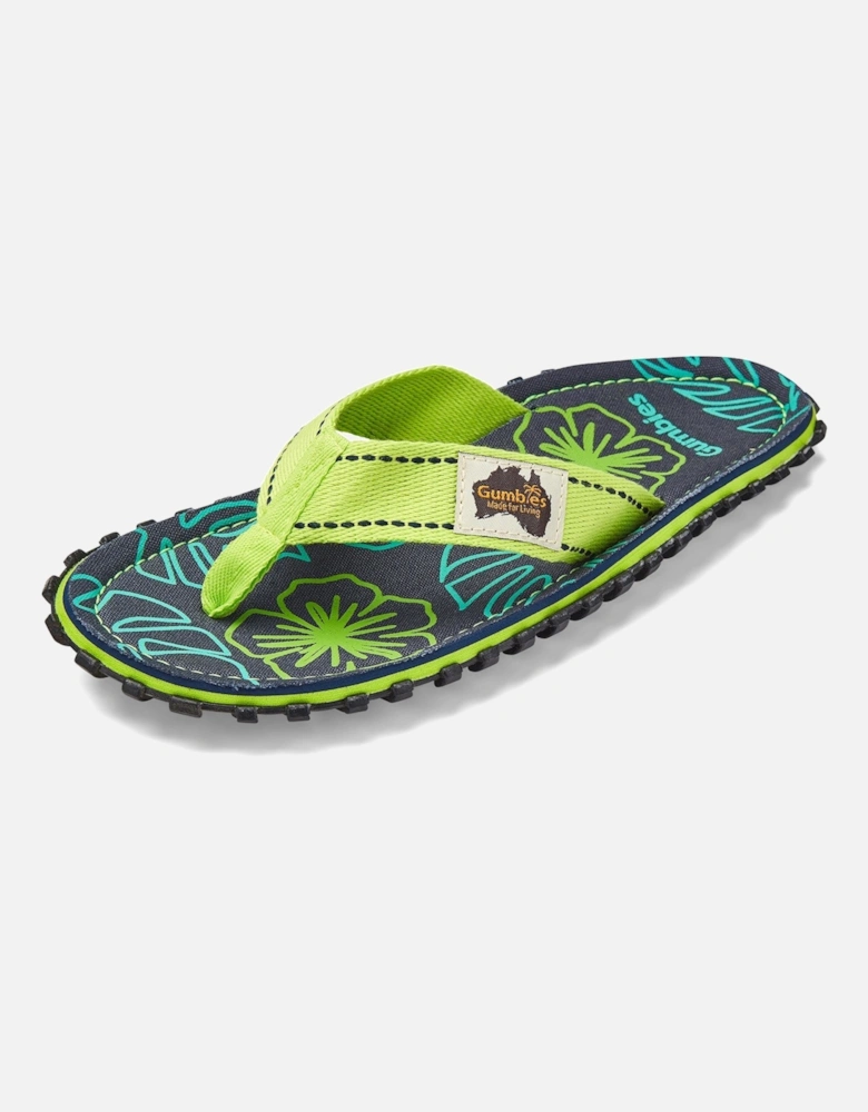 Islander Flip-Flops - Men's - Lime Hibiscus