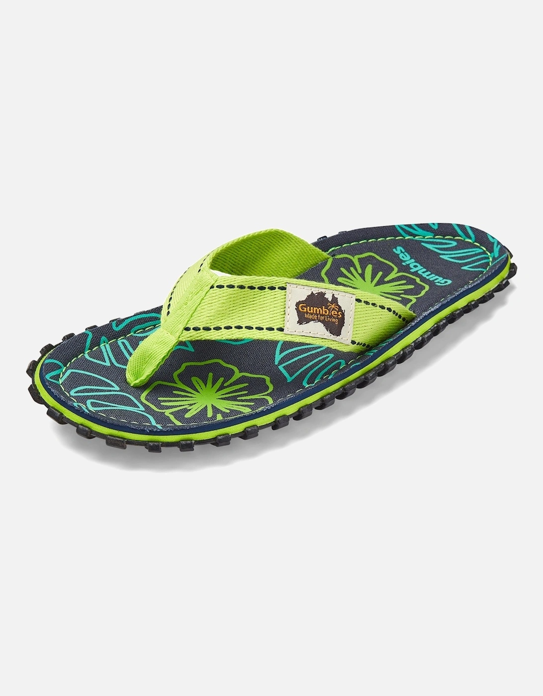 Islander Flip-Flops - Men's - Lime Hibiscus