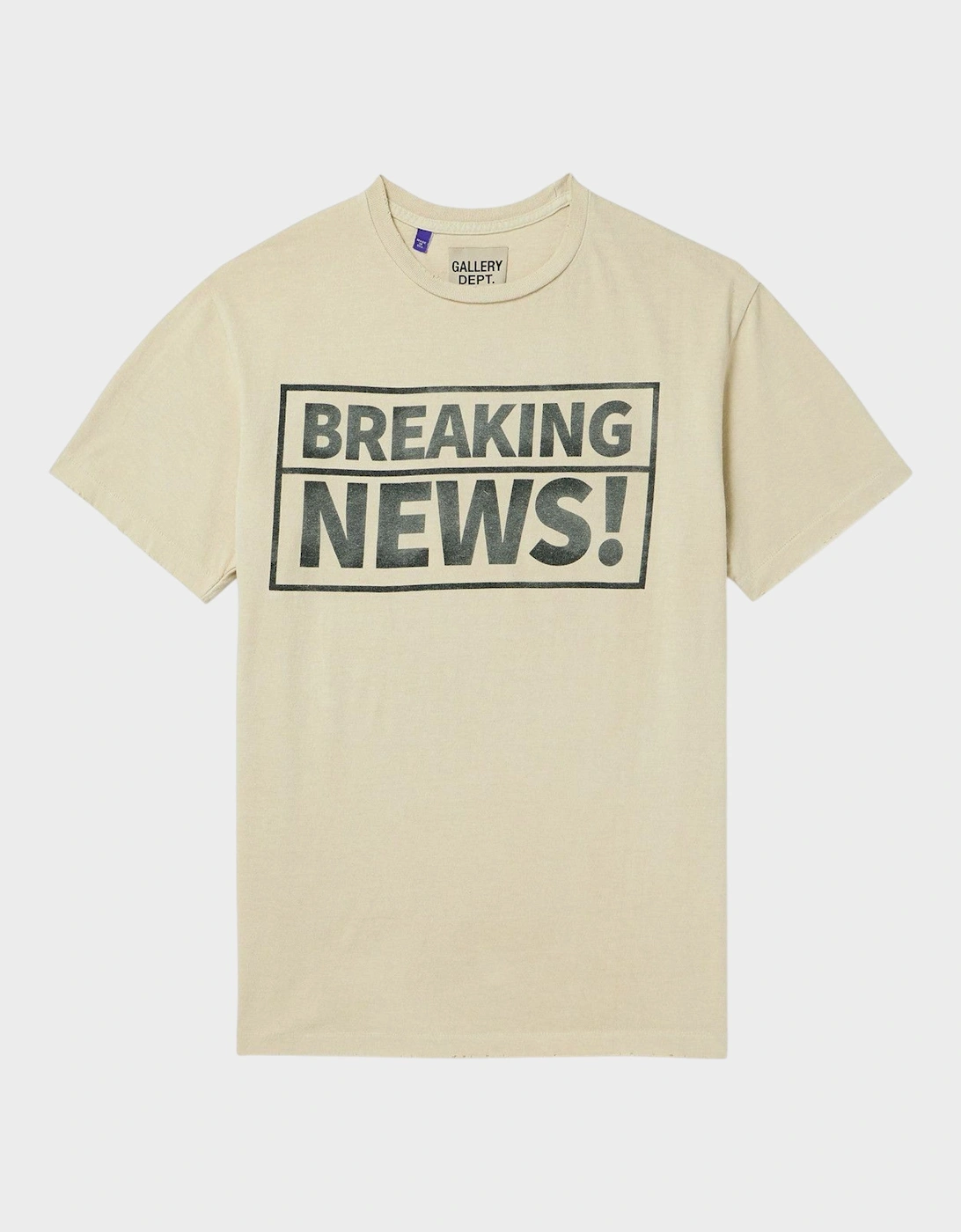 Gallery Dept. Breaking News T Shirt Beige