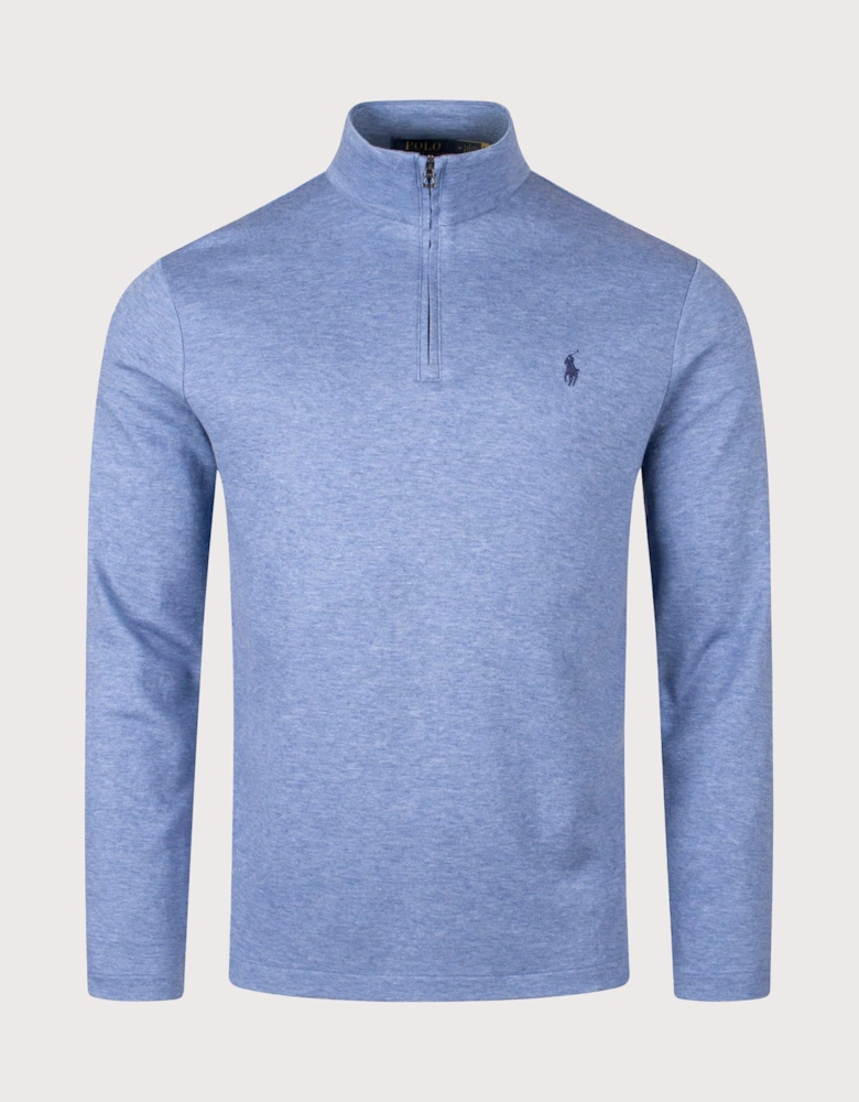 Jacquard Quarter Zip Sweatshirt