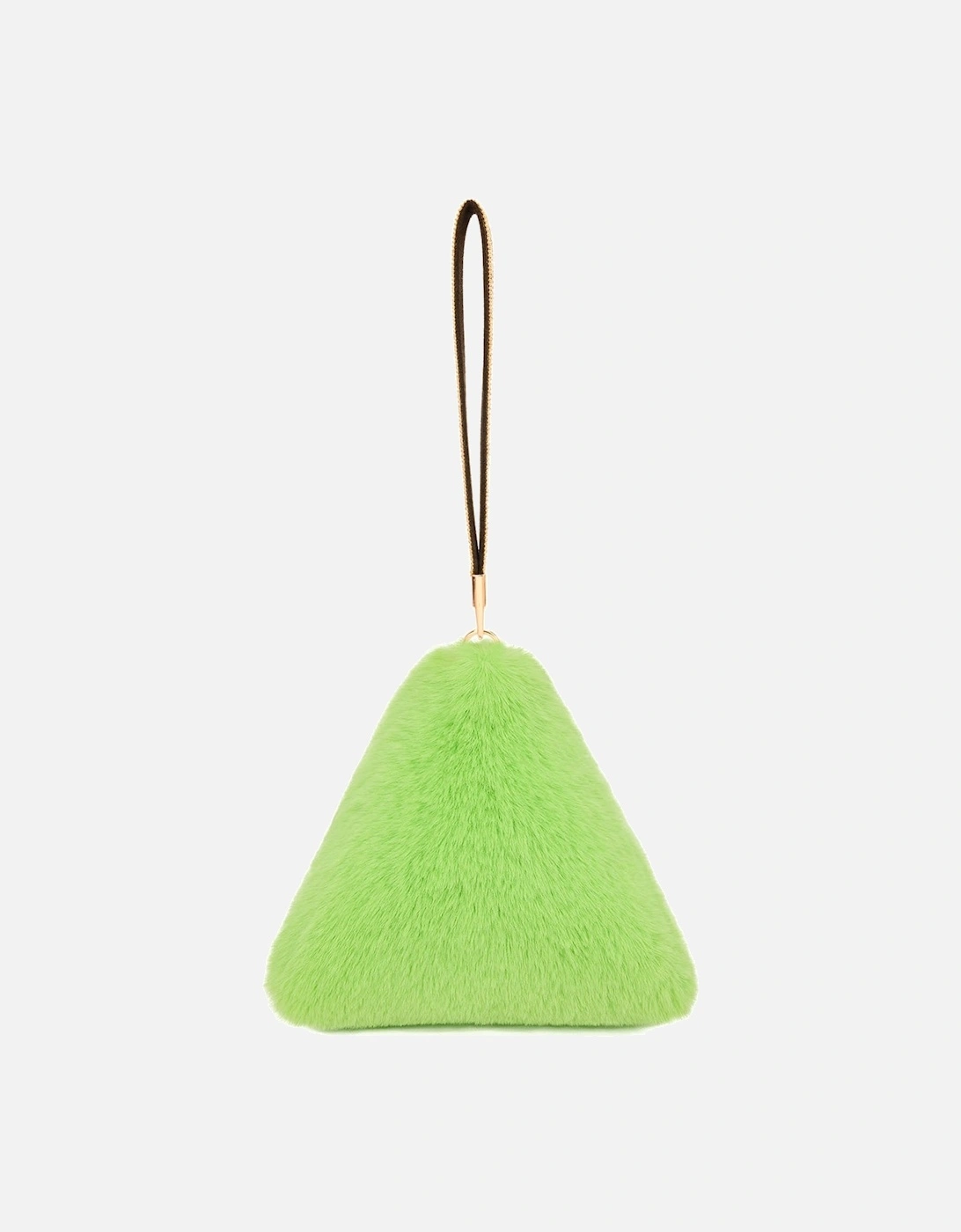 Pyramid Faux Fur Bag