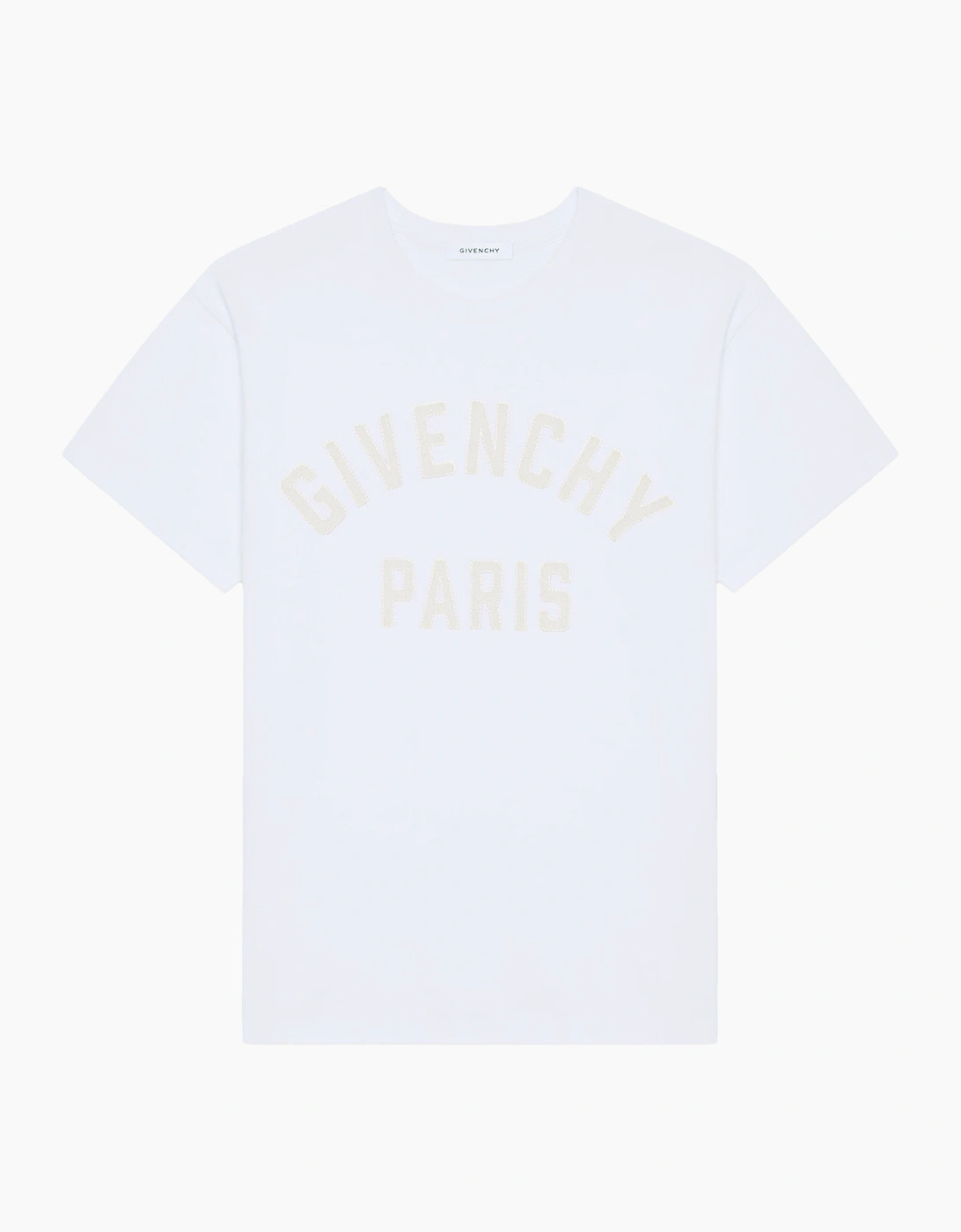 Givenchy Men's Embroidered Logo T-shirt White - Size: 42