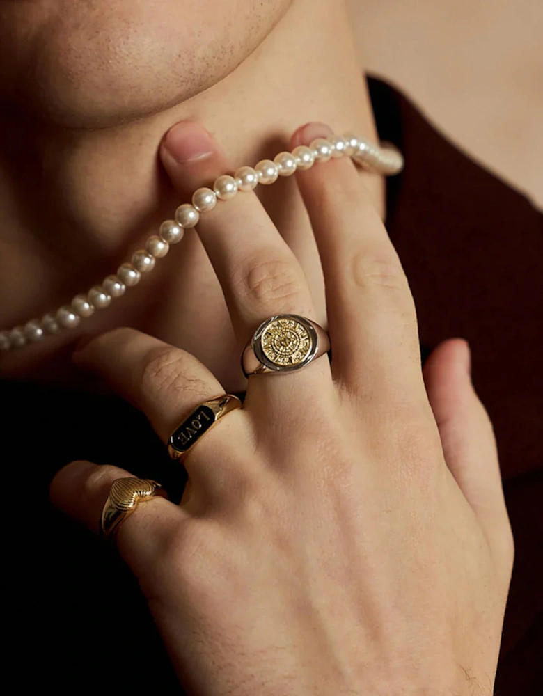 Sterling Silver Compass Ring