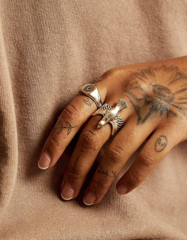 Silver Dove Ring