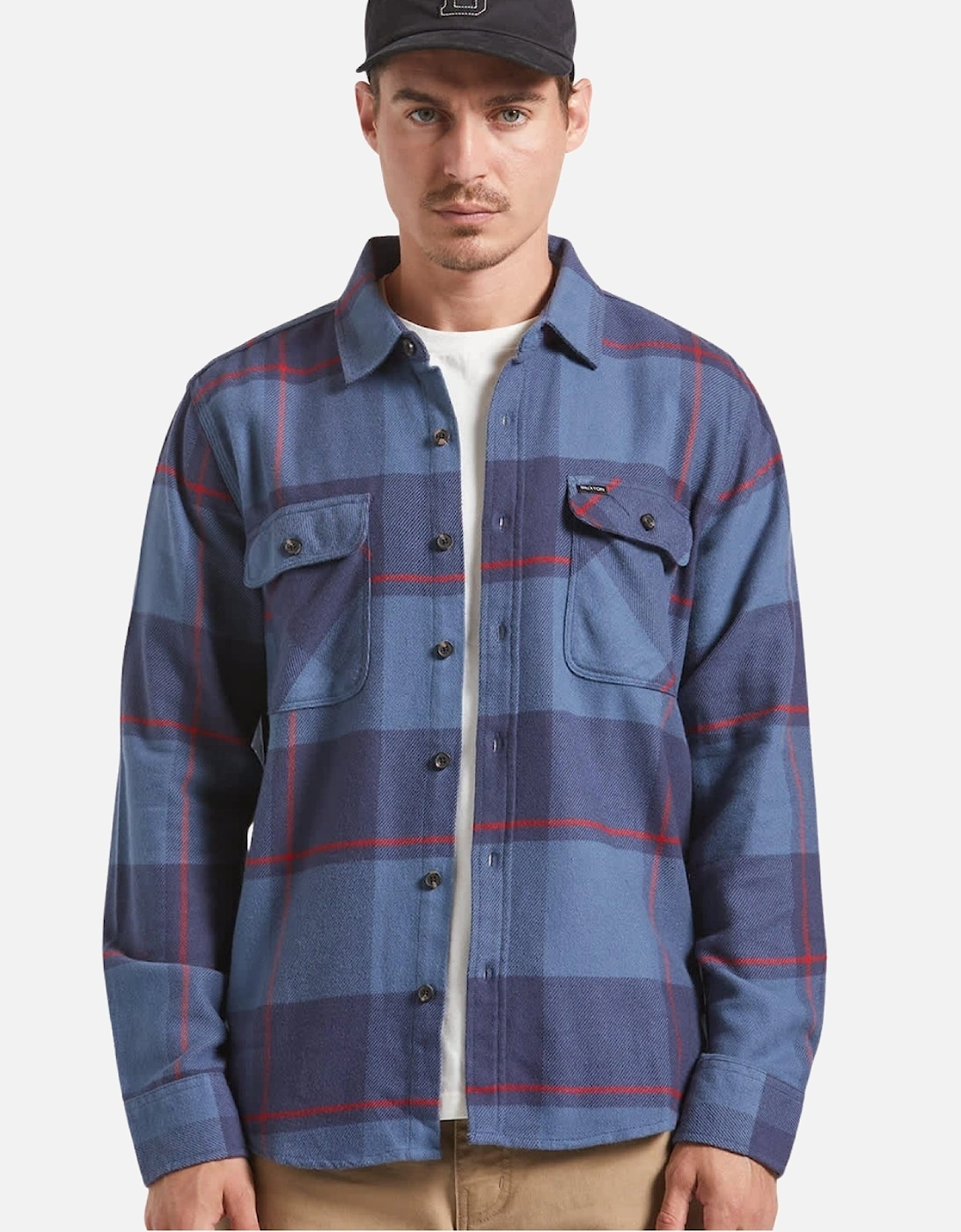 Mens Bowery Flannel Shacket, 2 of 1