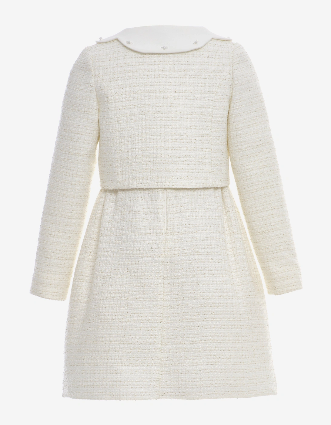 Girls Jacket and Skirt Set in Ivory