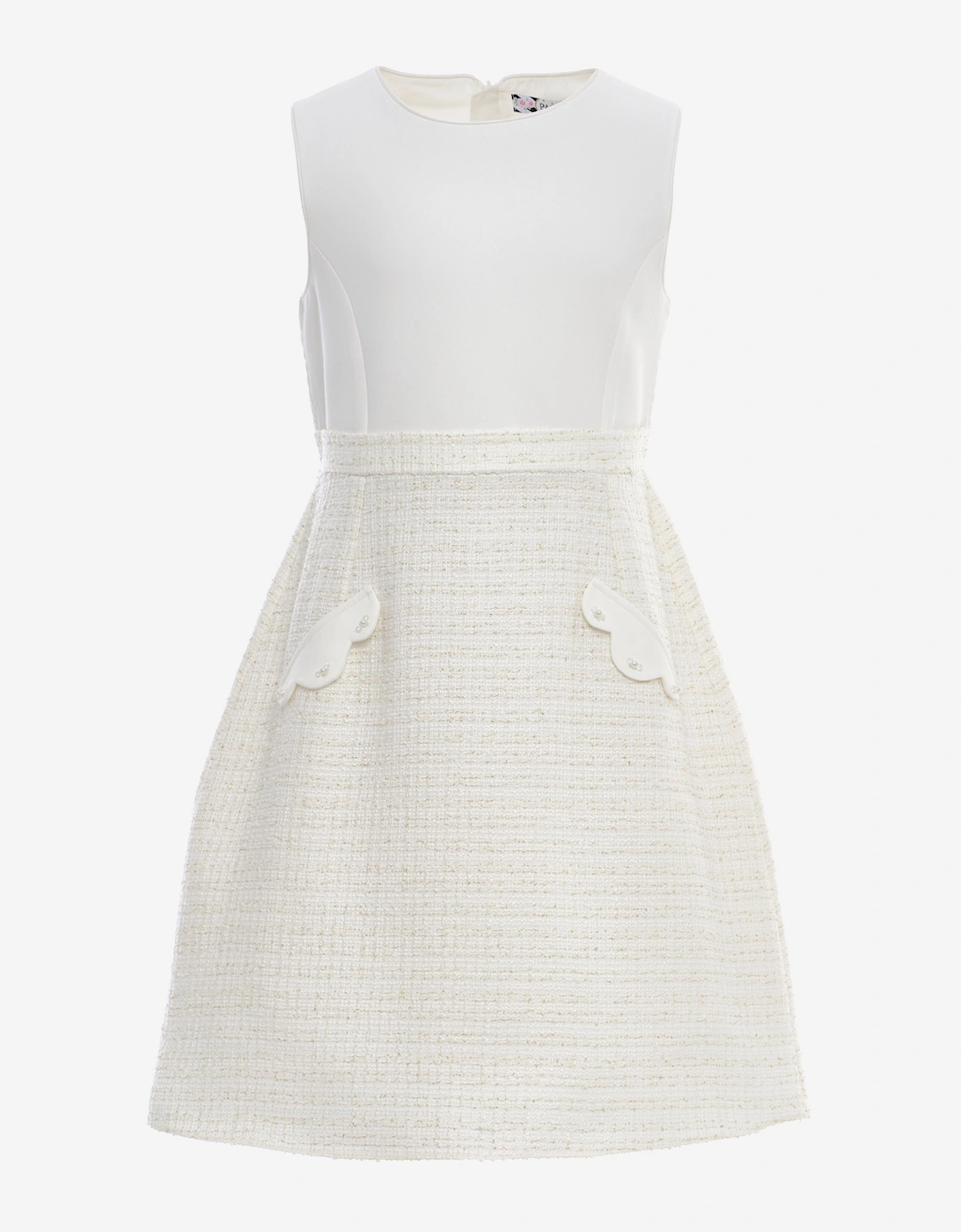 Girls Jacket and Skirt Set in Ivory