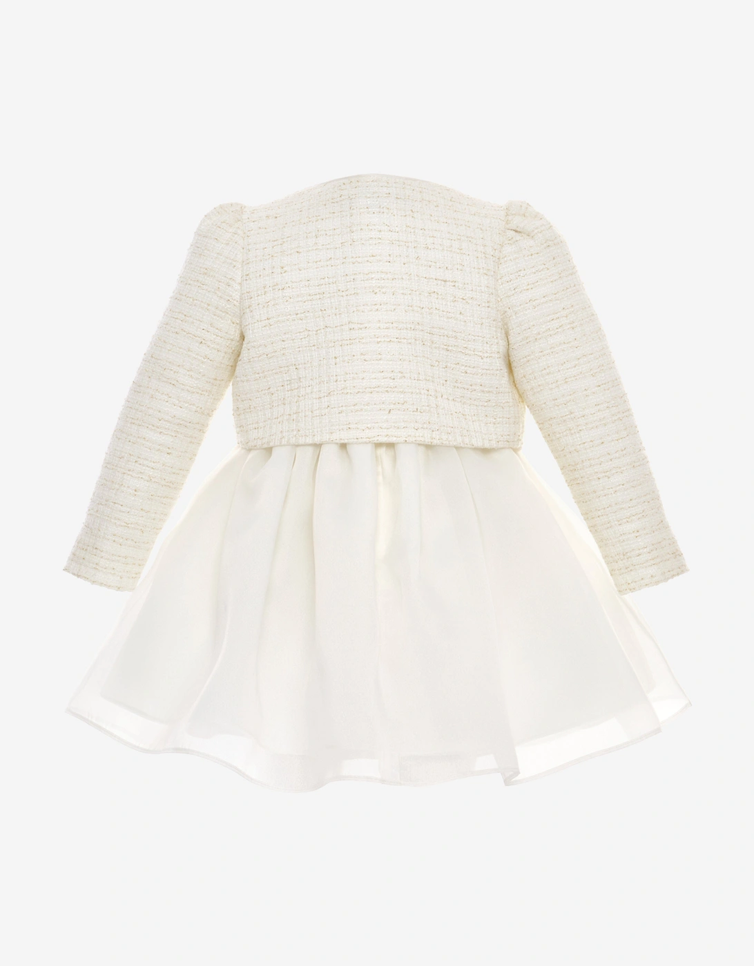 Baby Girls Dress and Jacket Set in Ivory