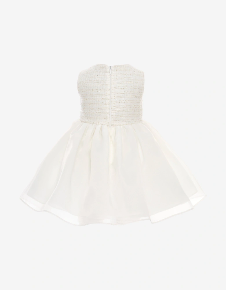 Baby Girls Dress and Jacket Set in Ivory