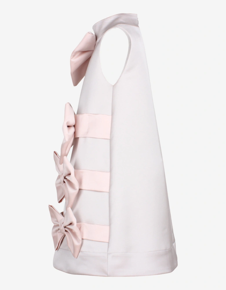 Girls Wrap Up Dress in Grey