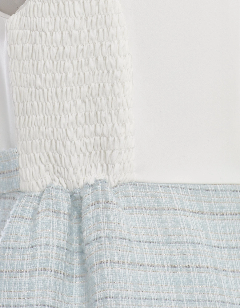 Girls Jacket and Skirt Set in Blue