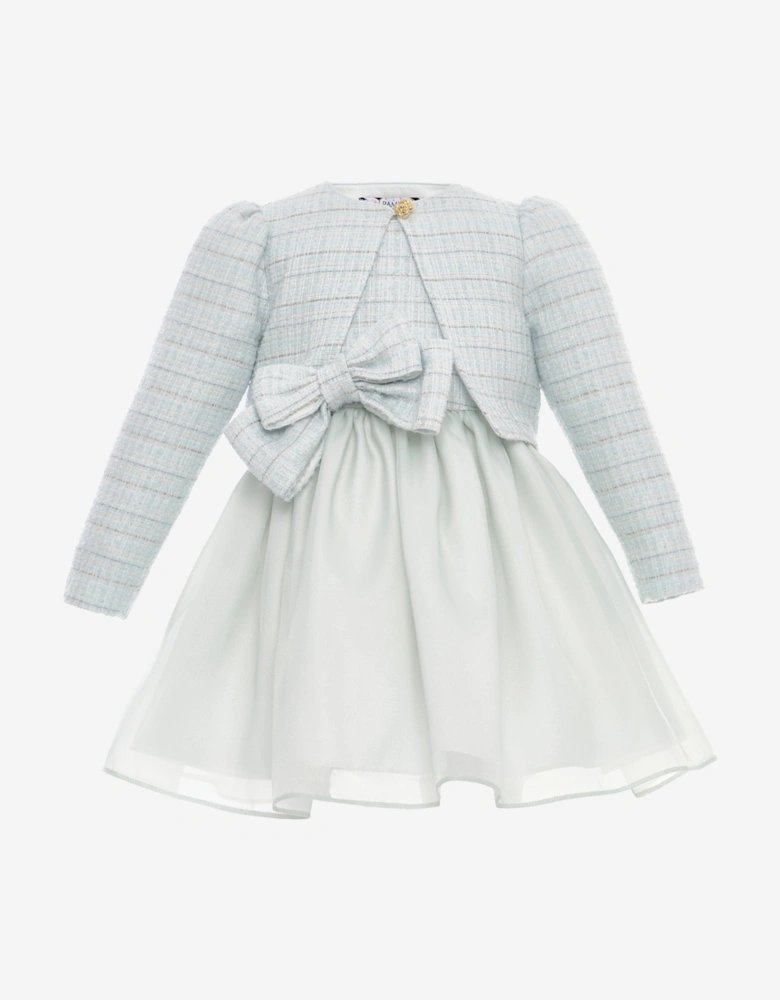 Baby Girls Dress and Jacket Set in Blue