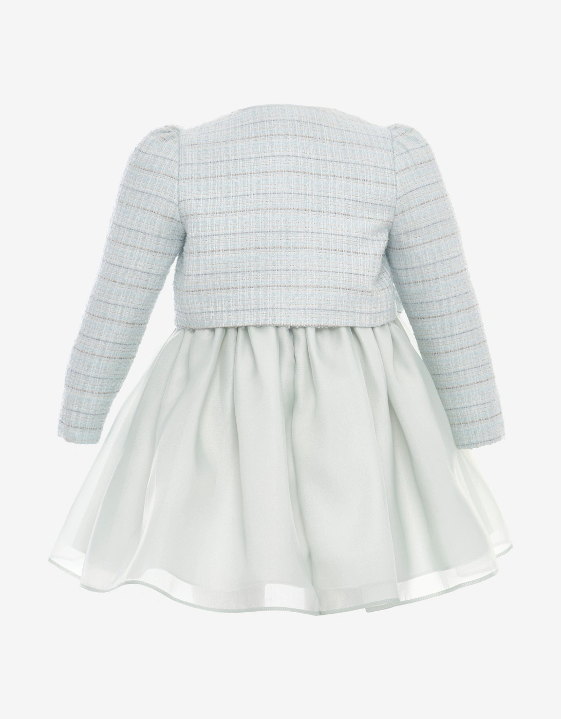 Baby Girls Dress and Jacket Set in Blue