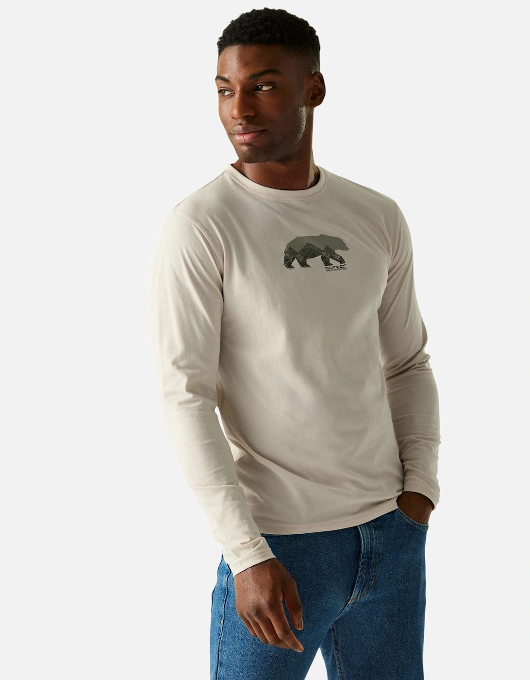 Mens Maylow Scenery Marl Long-Sleeved T-Shirt