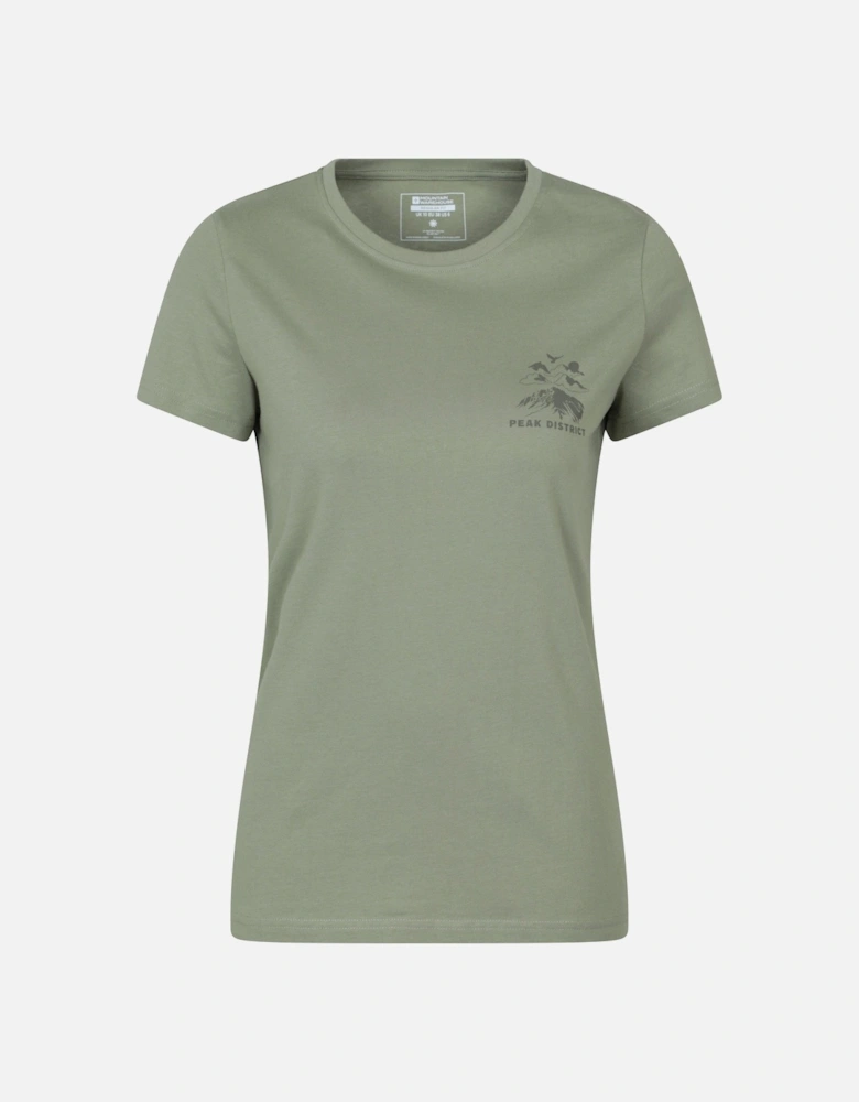 Womens/Ladies Peak District Mountain Scene T-Shirt