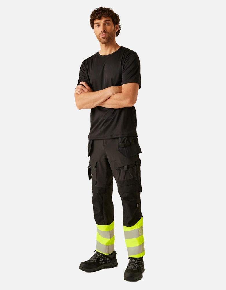 Mens High-Vis Holster Pocket Work Trousers