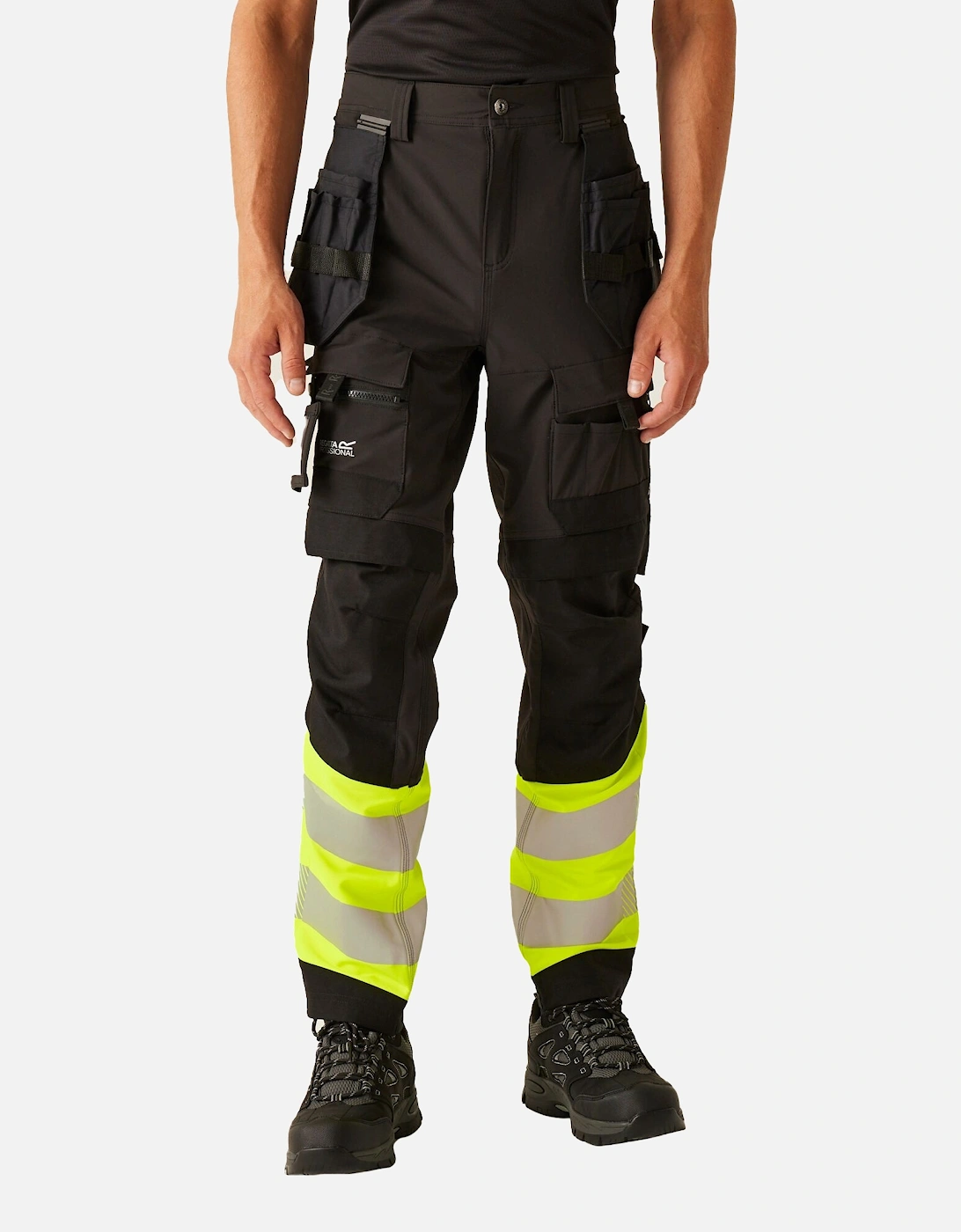 Mens High-Vis Holster Pocket Work Trousers, 6 of 5