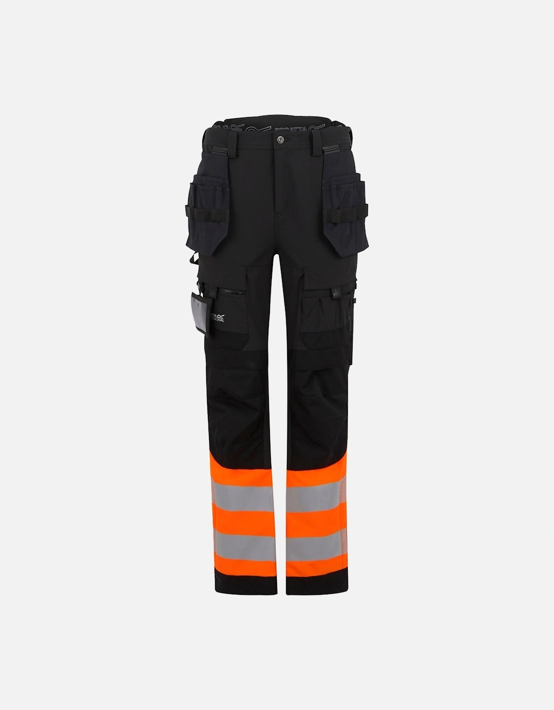 Mens High-Vis Holster Pocket Work Trousers, 6 of 5
