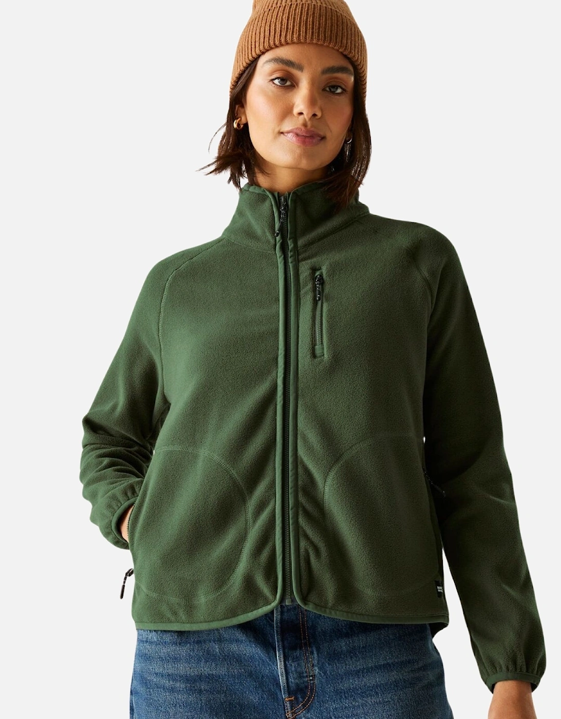 Womens Frankie Lightweight Full Zip Fleece, 2 of 1