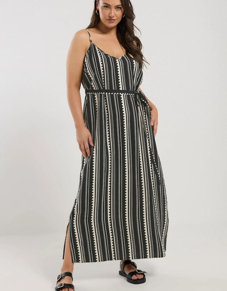Zig Zag Bead Detail Maxi Dress
