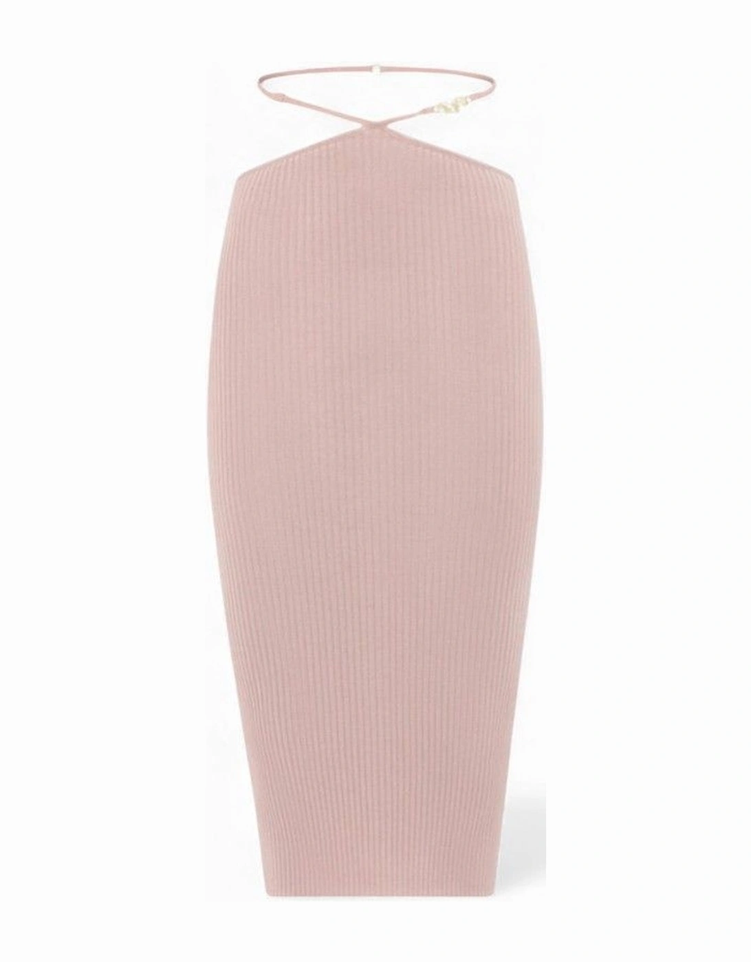 Ribbed Staggered Midi Skirt Pink, 2 of 1