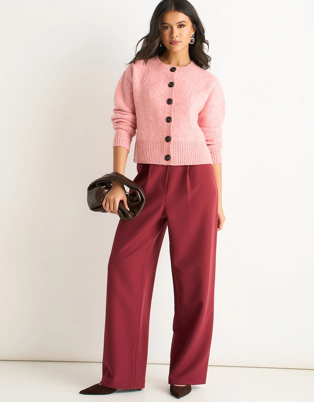 Pink Flex Long Sleeve Cardigan