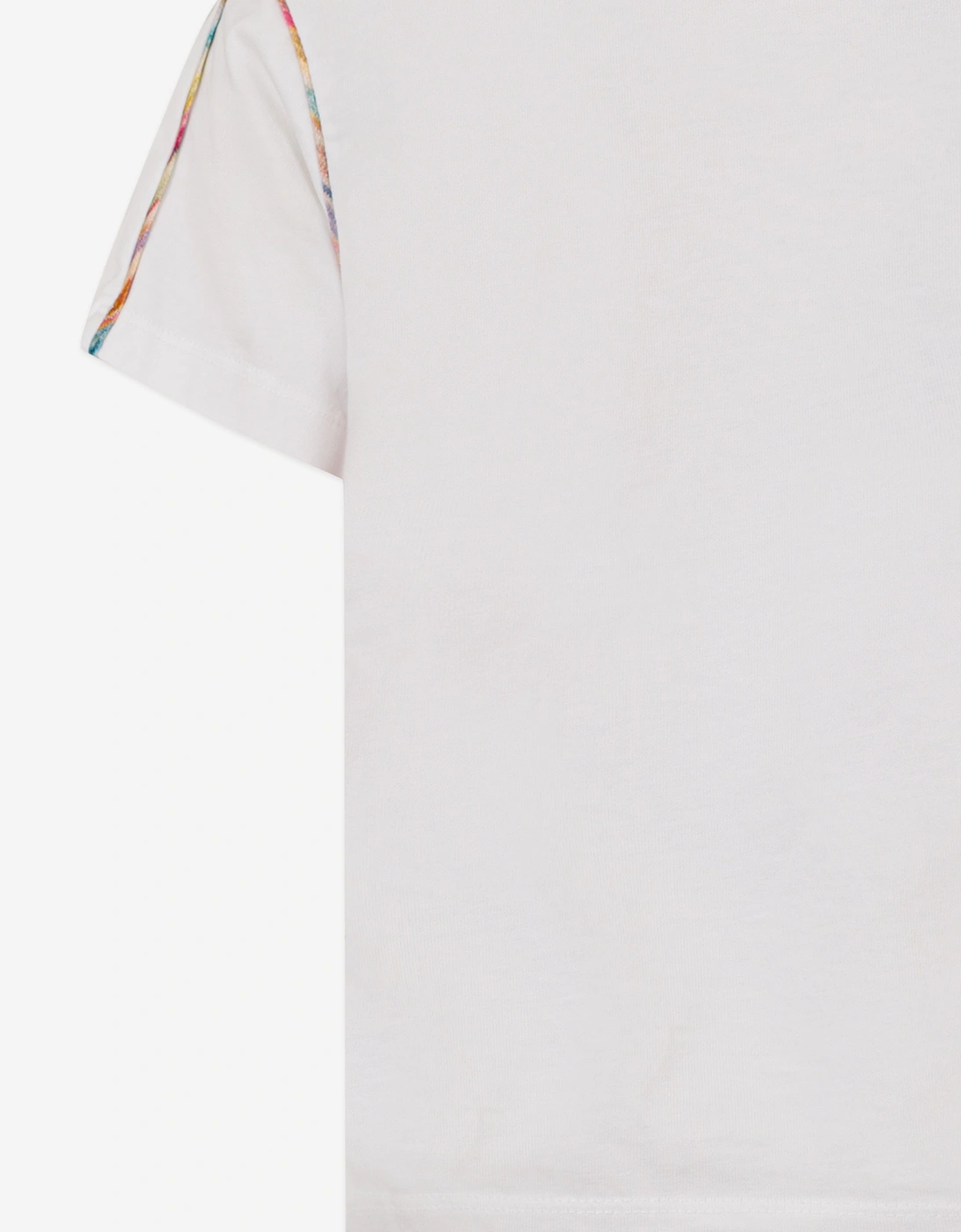 Girls Zigzag Logo T-Shirt in White