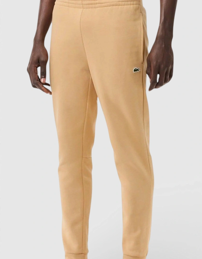 Organic Cotton Slim Fit Joggers Beige