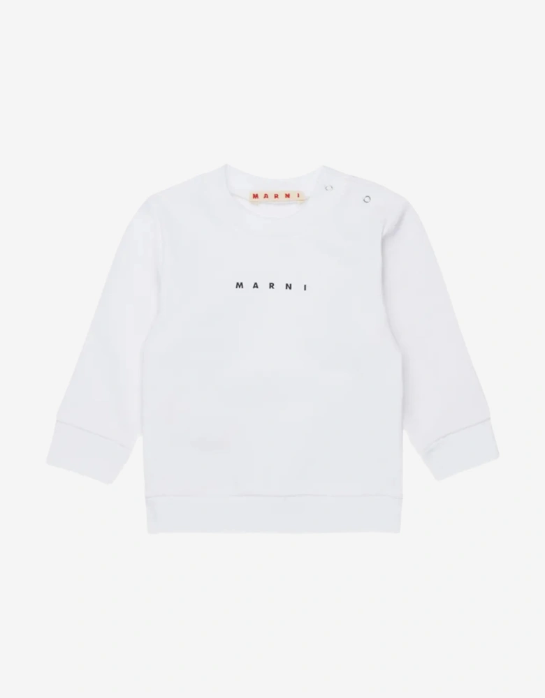 Baby Logo Sweatshirt in White