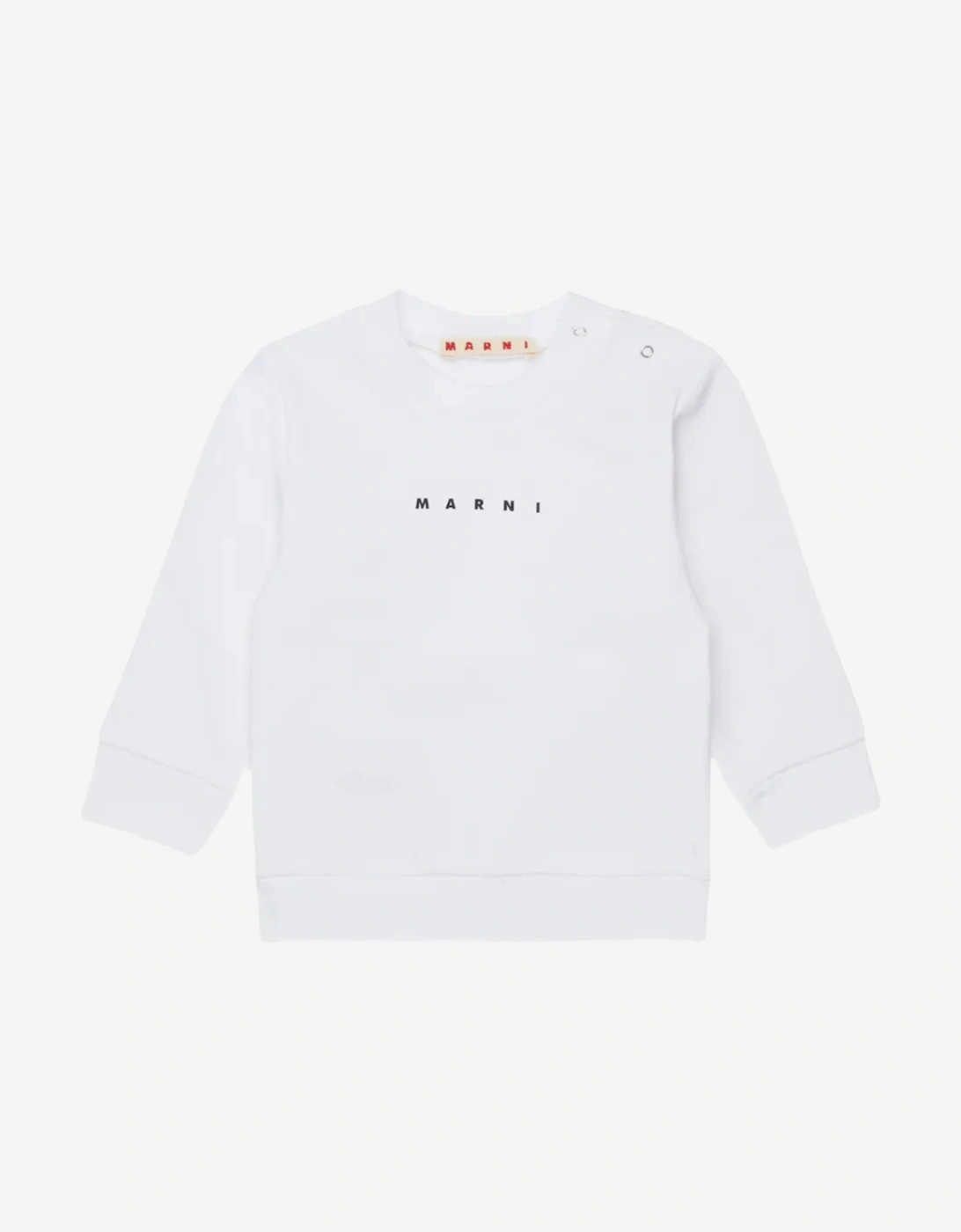Baby Logo Sweatshirt in White, 5 of 4