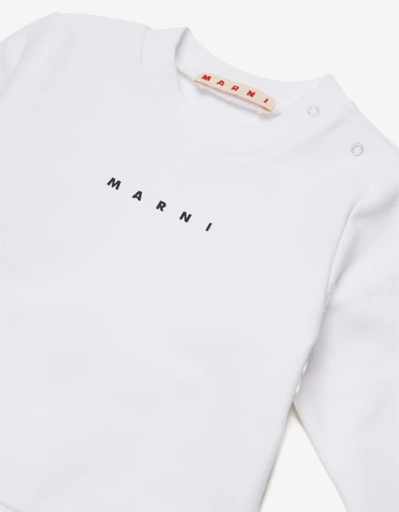 Baby Logo Sweatshirt in White